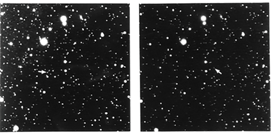 images of the original telescope plates where pluto was discovered